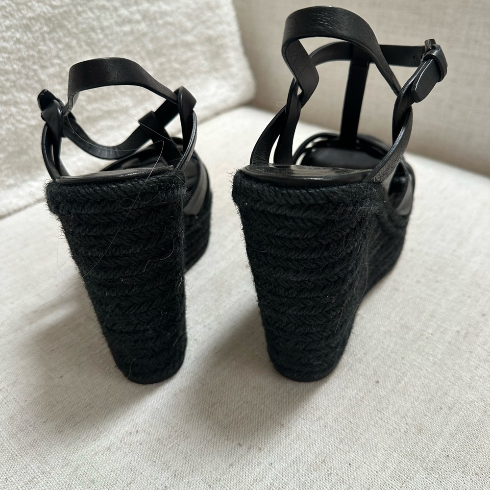 Saint Laurent Black Tribute Espadrille
Wedge Size 39 / US 9 Like New - Picture 8 of 8